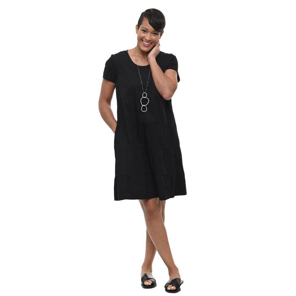 NEW TULIP CLOTHING ramsay dress in black